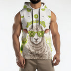 New Zealand Funny Woolly Kiwi Sheep Sleeveless Hoodie