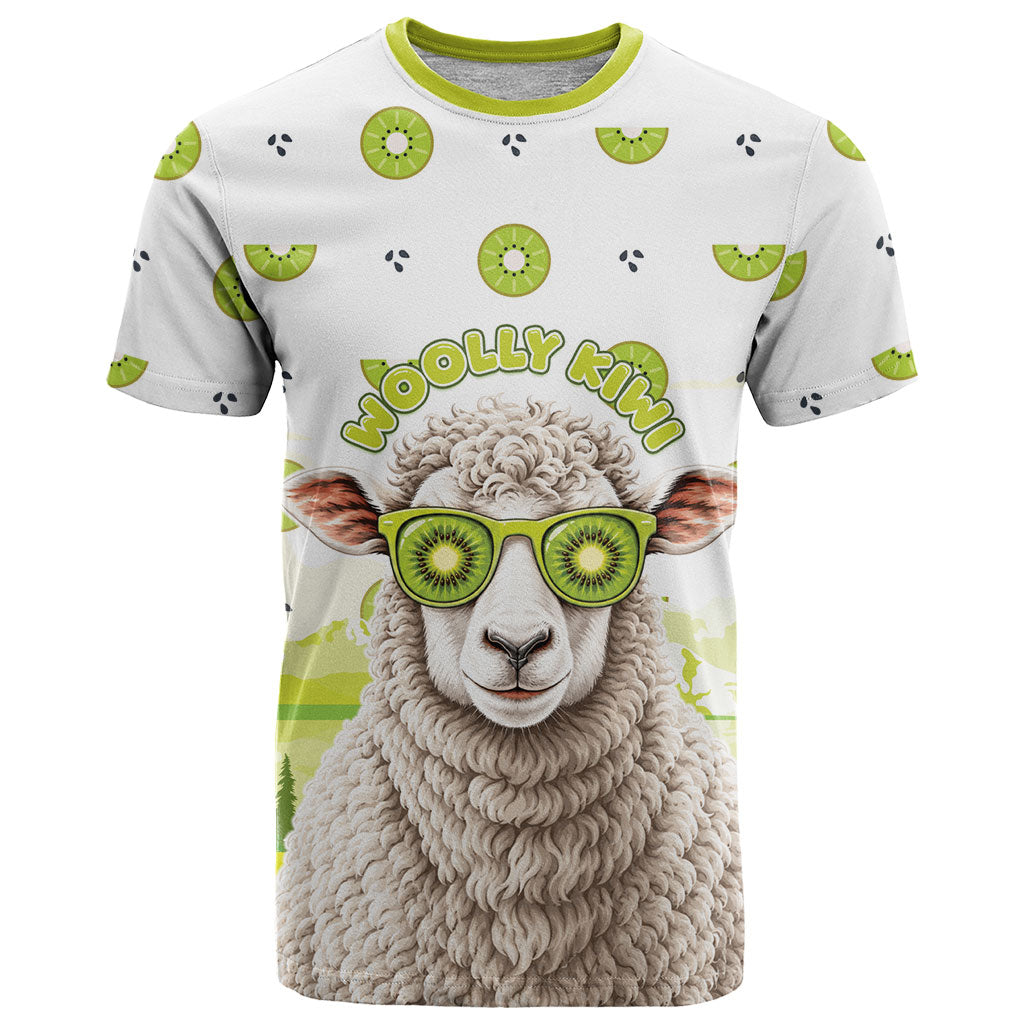 New Zealand Funny Woolly Kiwi Sheep T Shirt