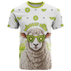 New Zealand Funny Woolly Kiwi Sheep T Shirt