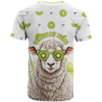 New Zealand Funny Woolly Kiwi Sheep T Shirt