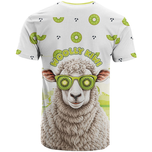New Zealand Funny Woolly Kiwi Sheep T Shirt