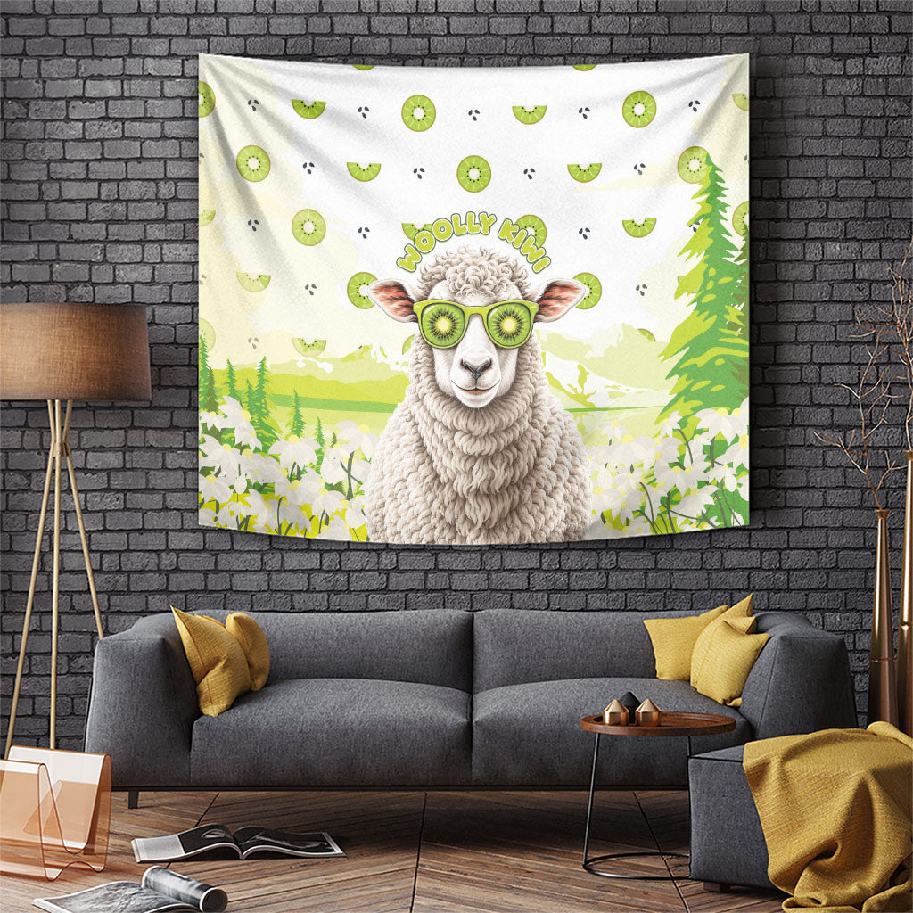New Zealand Funny Woolly Kiwi Sheep Tapestry
