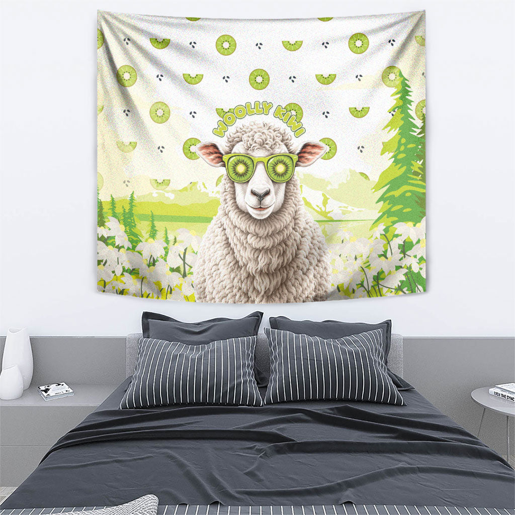 New Zealand Funny Woolly Kiwi Sheep Tapestry