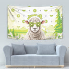 New Zealand Funny Woolly Kiwi Sheep Tapestry