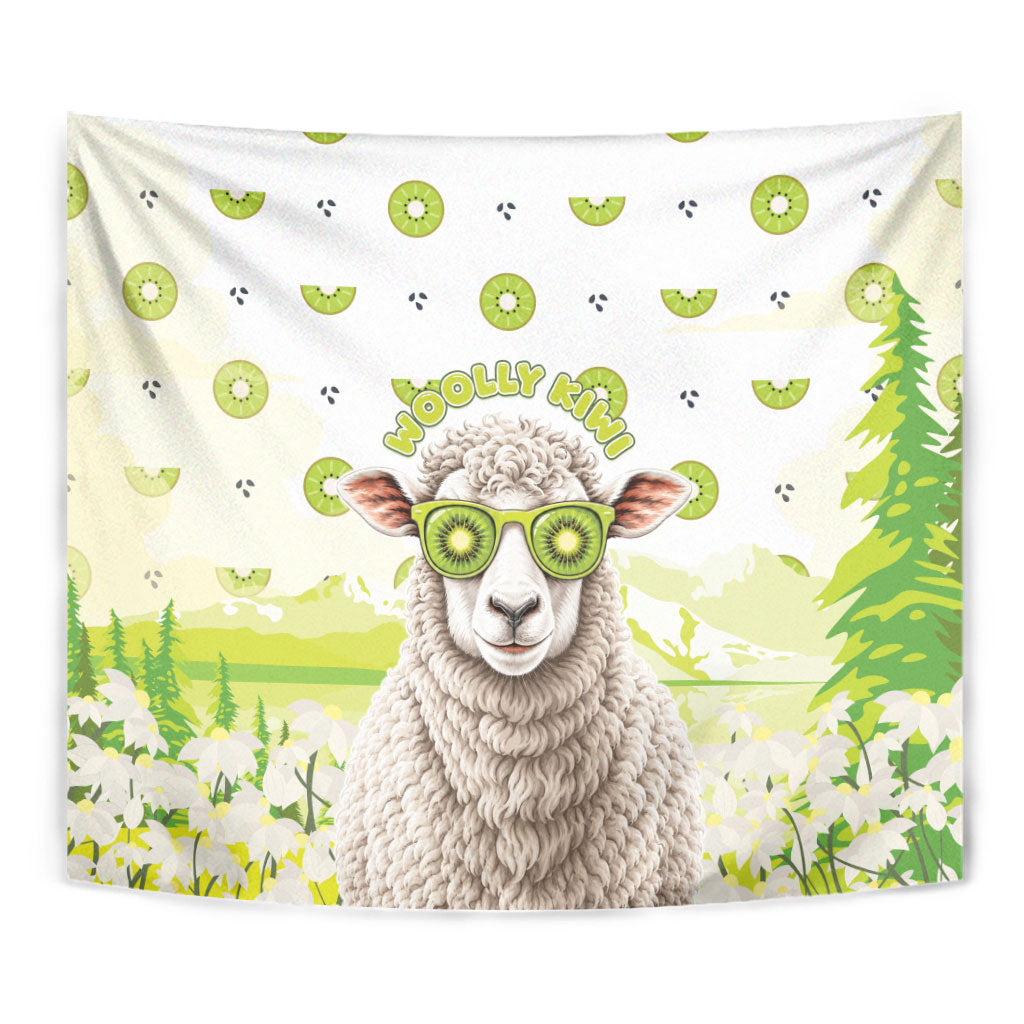 New Zealand Funny Woolly Kiwi Sheep Tapestry