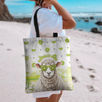 New Zealand Funny Woolly Kiwi Sheep Tote Bag