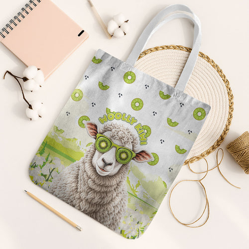New Zealand Funny Woolly Kiwi Sheep Tote Bag