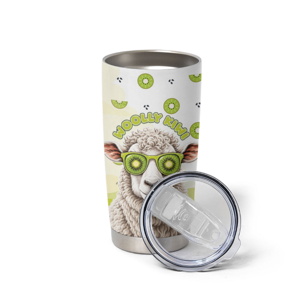 New Zealand Funny Woolly Kiwi Sheep Tumbler Cup
