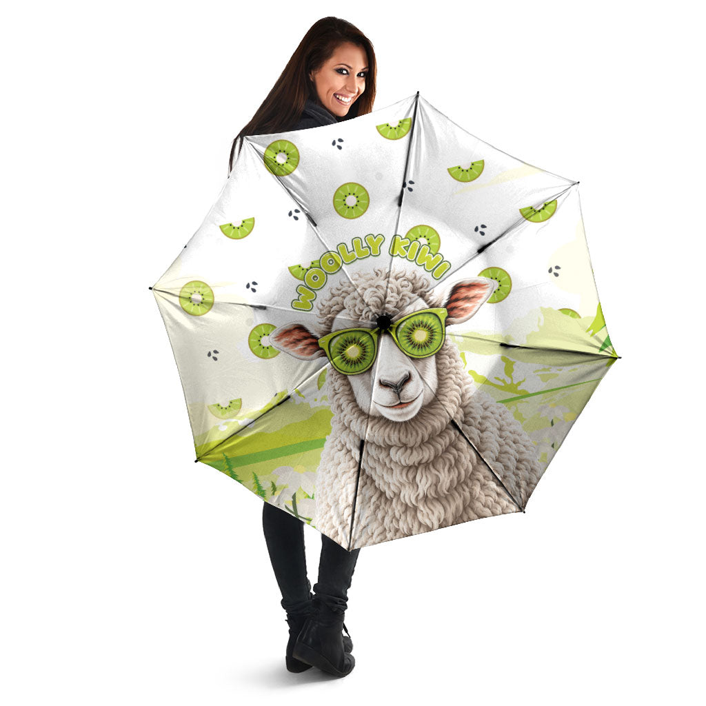 New Zealand Funny Woolly Kiwi Sheep Umbrella
