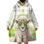 New Zealand Funny Woolly Kiwi Sheep Wearable Blanket Hoodie