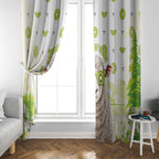 New Zealand Funny Woolly Kiwi Sheep Window Curtain