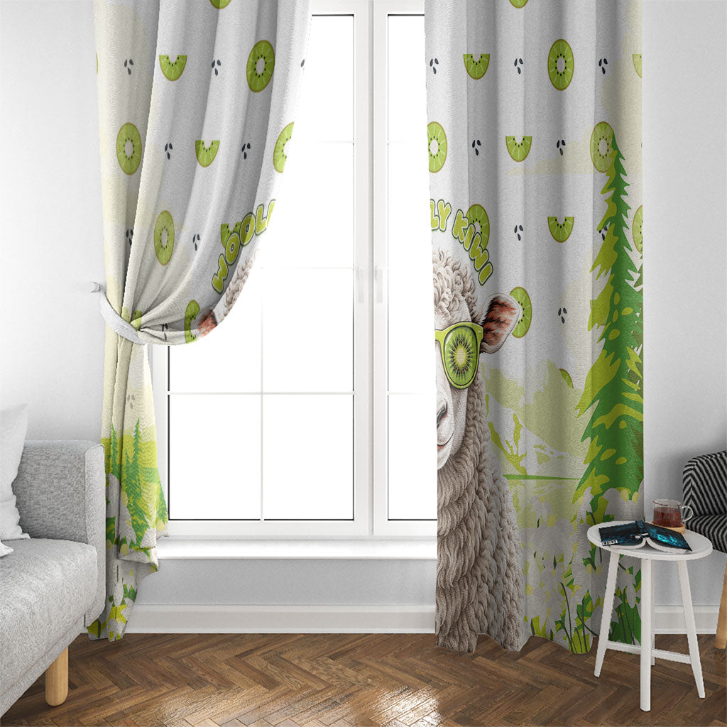 New Zealand Funny Woolly Kiwi Sheep Window Curtain