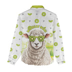 New Zealand Funny Woolly Kiwi Sheep Women Casual Shirt