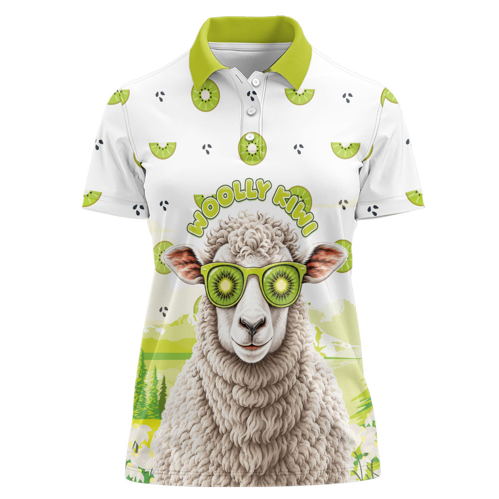 New Zealand Funny Woolly Kiwi Sheep Women Polo Shirt