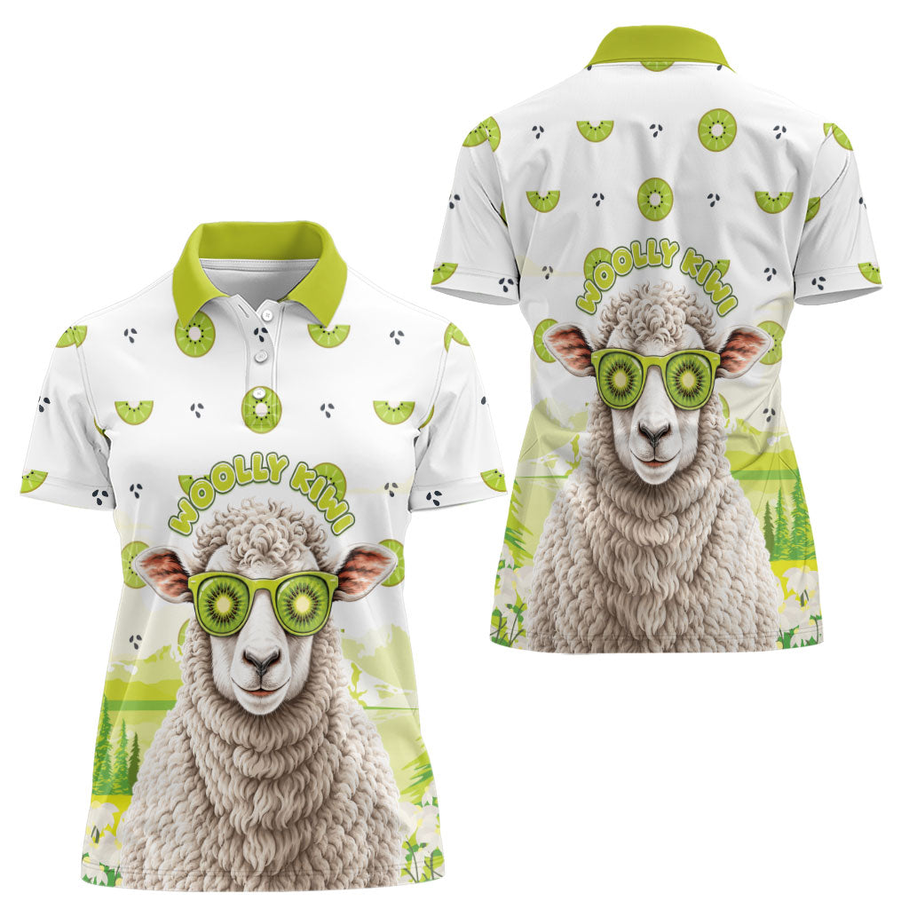 New Zealand Funny Woolly Kiwi Sheep Women Polo Shirt
