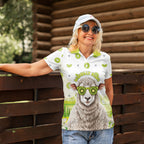 New Zealand Funny Woolly Kiwi Sheep Women Polo Shirt