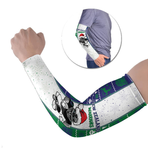 New Zealand Warriors Rugby Christmas Arm Sleeves Santa Maori Mascot