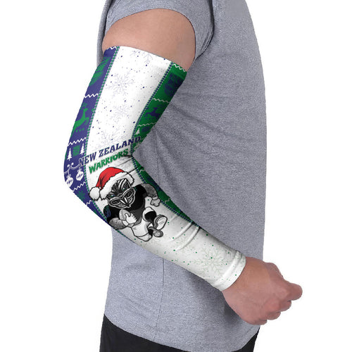 New Zealand Warriors Rugby Christmas Arm Sleeves Santa Maori Mascot