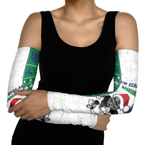 New Zealand Warriors Rugby Christmas Arm Sleeves Santa Maori Mascot