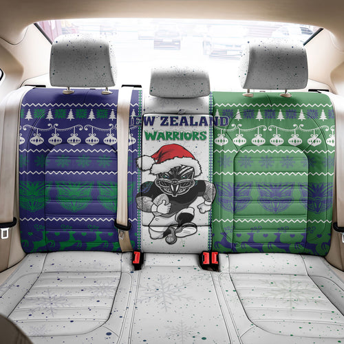 New Zealand Warriors Rugby Christmas Back Car Seat Cover Santa Maori Mascot