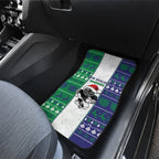 New Zealand Warriors Rugby Christmas Car Mats Santa Maori Mascot