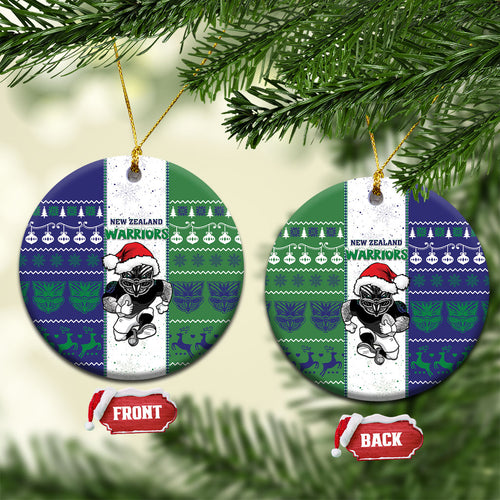New Zealand Warriors Rugby Christmas Ceramic Ornament Santa Maori Mascot