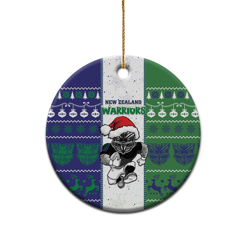 New Zealand Warriors Rugby Christmas Ceramic Ornament Santa Maori Mascot