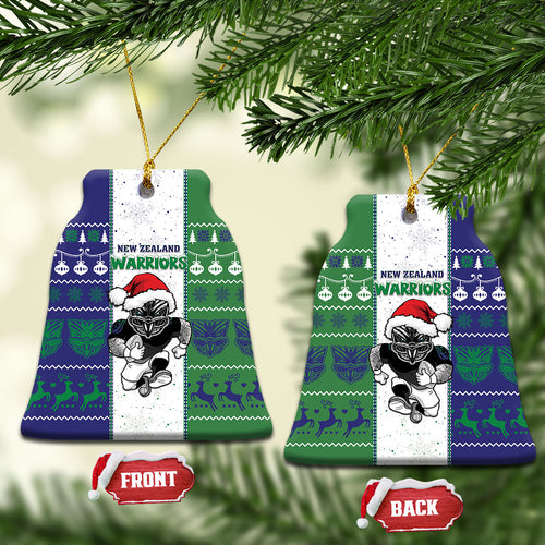 New Zealand Warriors Rugby Christmas Ceramic Ornament Santa Maori Mascot