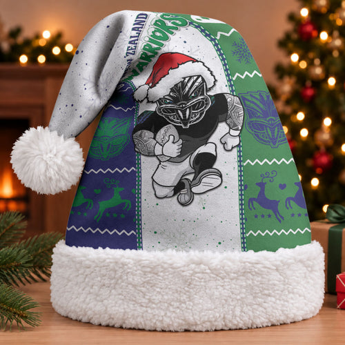 New Zealand Warriors Rugby Christmas Santa Hat Santa Maori Mascot