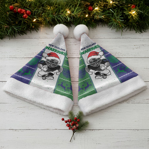 New Zealand Warriors Rugby Christmas Santa Hat Santa Maori Mascot