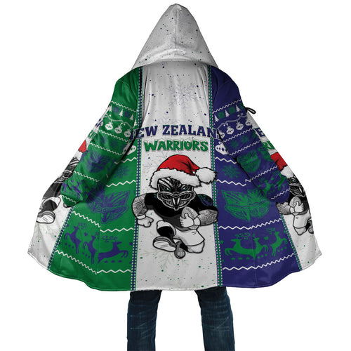 New Zealand Warriors Rugby Christmas Cloak Santa Maori Mascot