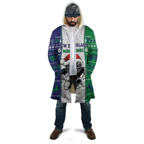 New Zealand Warriors Rugby Christmas Cloak Santa Maori Mascot
