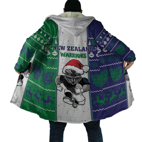 New Zealand Warriors Rugby Christmas Cloak Santa Maori Mascot