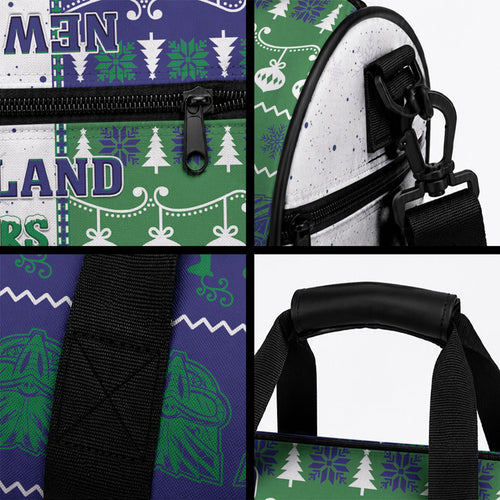 New Zealand Warriors Rugby Christmas Duffle Bag Santa Maori Mascot