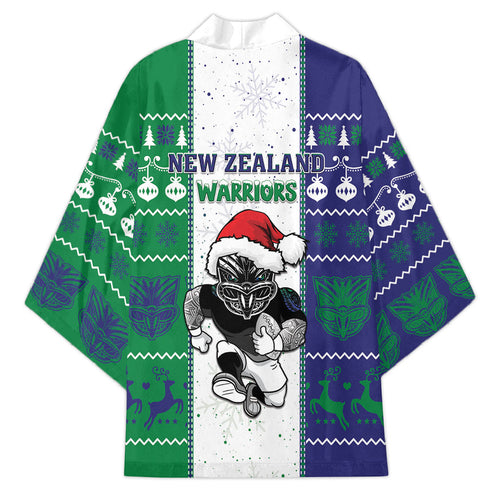 New Zealand Warriors Rugby Christmas Kimono Santa Maori Mascot