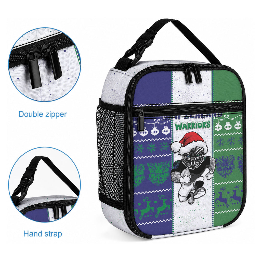 New Zealand Warriors Rugby Christmas Lunch Bag Santa Maori Mascot