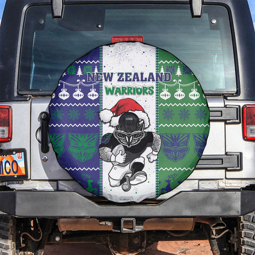 New Zealand Warriors Rugby Christmas Spare Tire Cover Santa Maori Mascot