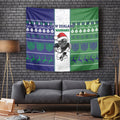 New Zealand Warriors Rugby Christmas Tapestry Santa Maori Mascot