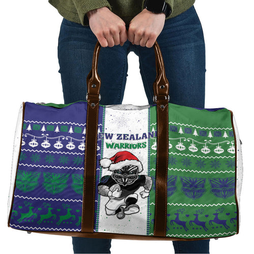 New Zealand Warriors Rugby Christmas Travel Bag Santa Maori Mascot