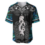 New Zealand Aotearoa Baseball Jersey Maori Taniwha Paua Shell