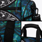New Zealand Aotearoa Duffle Bag Maori Taniwha Paua Shell