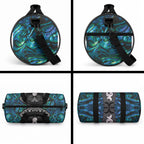New Zealand Aotearoa Duffle Bag Maori Taniwha Paua Shell