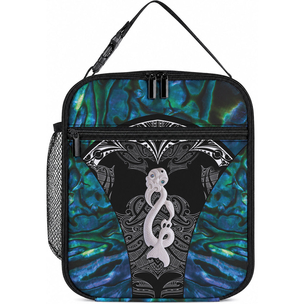 New Zealand Aotearoa Lunch Bag Maori Taniwha Paua Shell