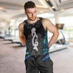 New Zealand Aotearoa Men Tank Top Maori Taniwha Paua Shell
