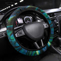 New Zealand Aotearoa Steering Wheel Cover Maori Taniwha Paua Shell