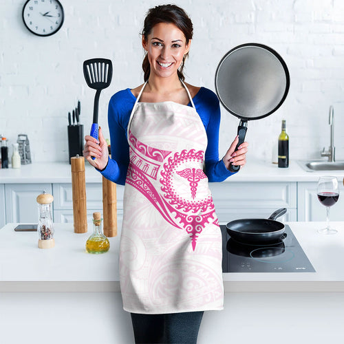 New Zealand Aotearoa Apron Nurse Tribal Pink Version