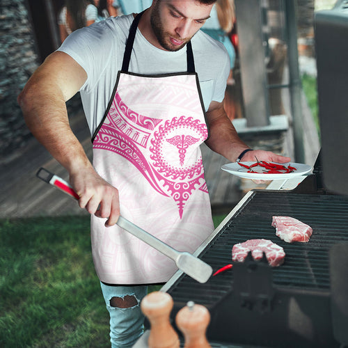 New Zealand Aotearoa Apron Nurse Tribal Pink Version