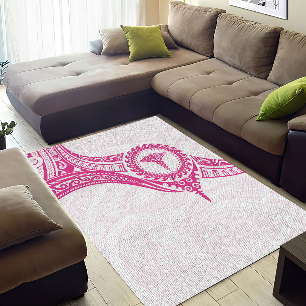 New Zealand Aotearoa Area Rug Nurse Tribal Pink Version