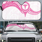 New Zealand Aotearoa Auto Sun Shade Nurse Tribal Pink Version