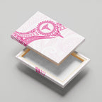 New Zealand Aotearoa Canvas Wall Art Nurse Tribal Pink Version